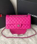 Bolsa Chanel Classic 255 - Pink/Prata