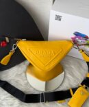 Bolsa Prada Triangular - Amarelo