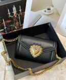 Bolsa Dolce Gabbana Devotion Transversal Pequena - Preto